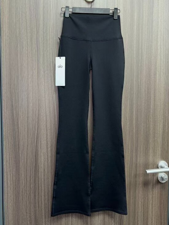 Pants - 🧘‍ALO Yoga Airbrush Bootcut Legging High-Waisted Black Yoga Pants Regular🖤